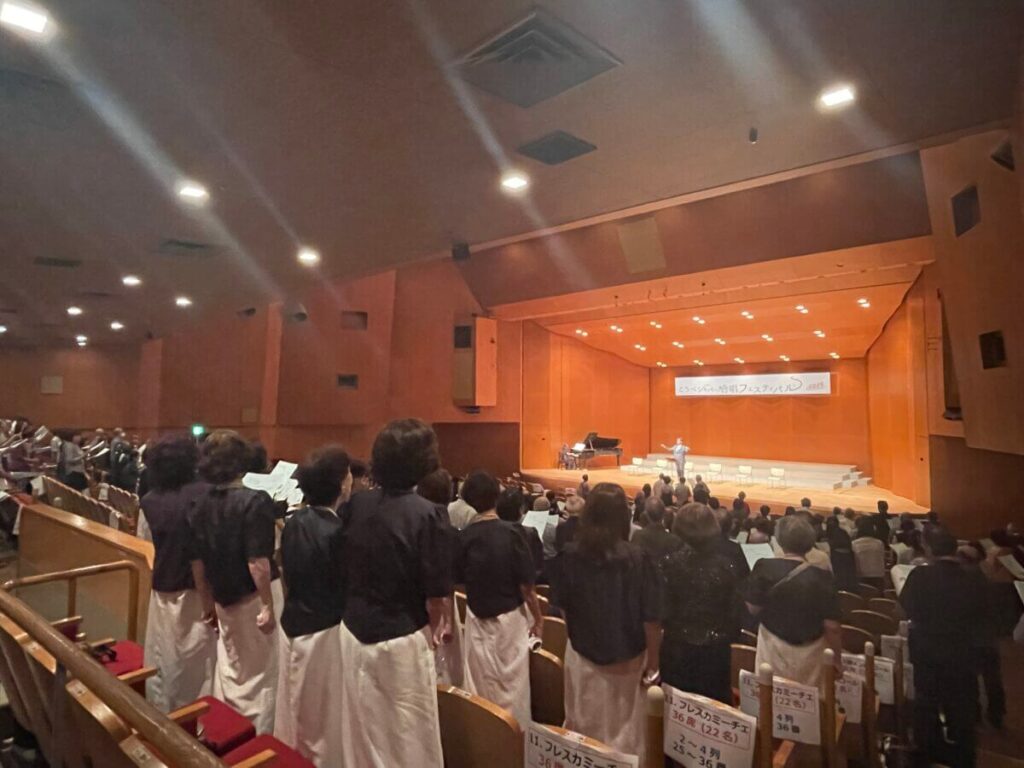 昨年の全体合唱の様子